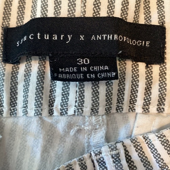 Anthropologie x Sanctuary Cotton Engineer Stripe Wanderer Cargo Pants Size 30 - Picture 6 of 11